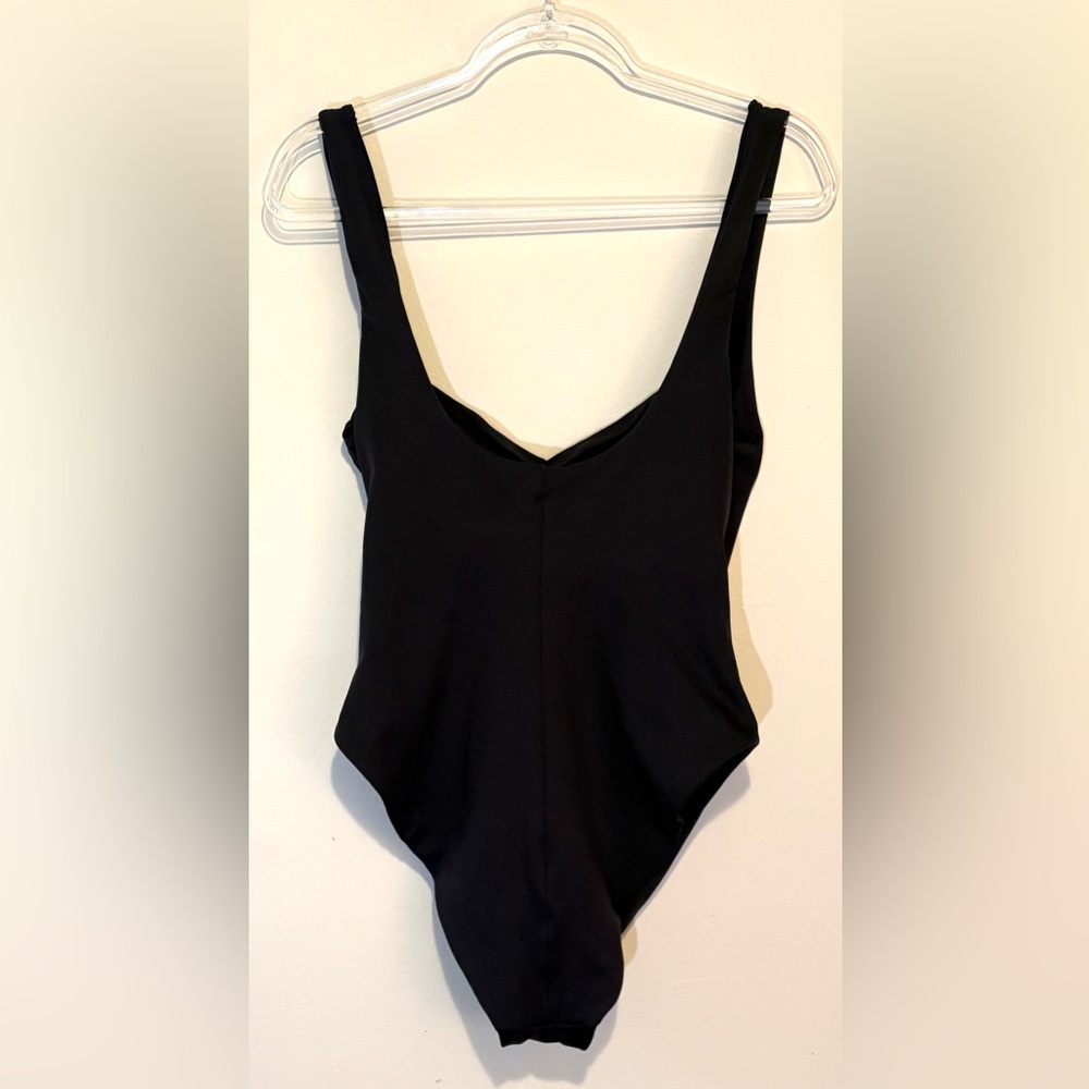 Left On Friday Black Square Neck One-Piece Swimsuit - Picture 7 of 7